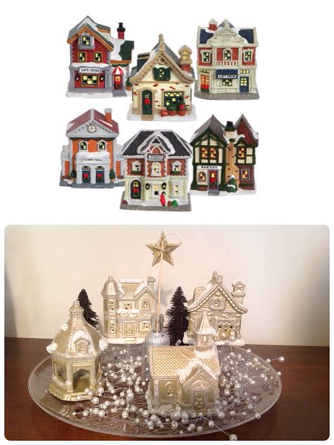 inexpensive christmas village houses